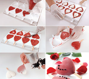 Mini Heart Pop Mould Kit