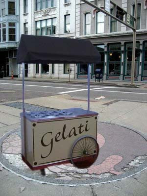 Gelato Push Cart
